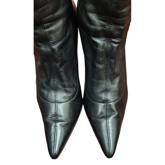 Gucci by Tom Ford S/S 2002 Bamboo Ankle Boots stretch leather bamboo heel bootie - Picture 9 of 16